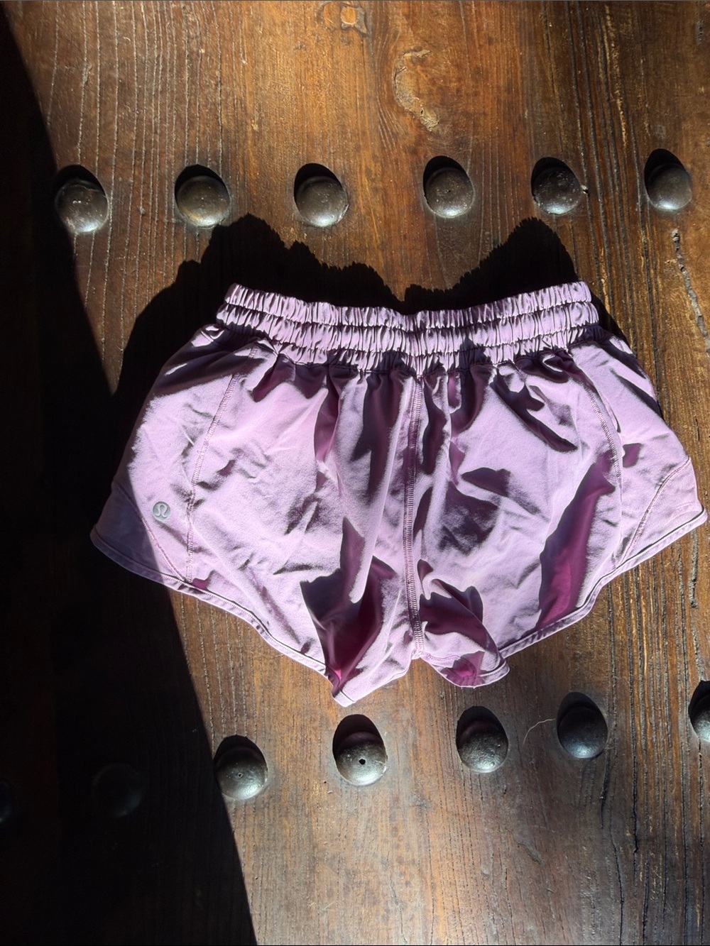 lululemon athletica Lavender Athletic Shorts with Elastic Waistband - Picture 3 of 4